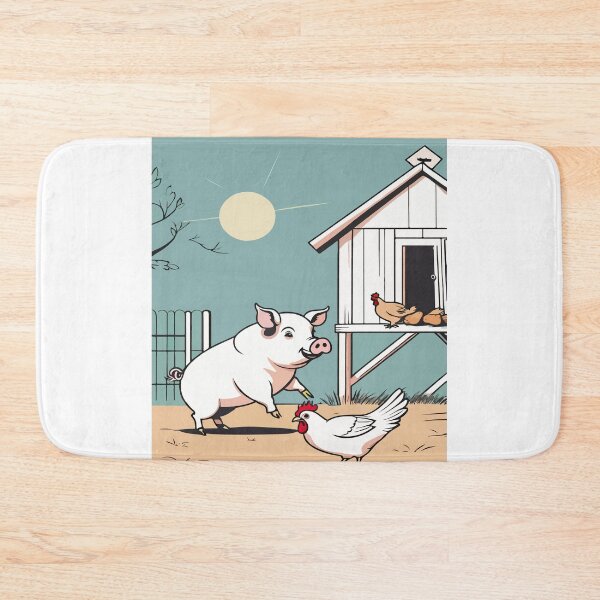 Item preview, The mischievous pig and the chicken's commotion. designed and sold by Whose-sweat.
