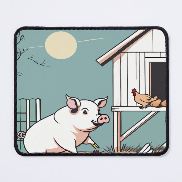 Item preview, The mischievous pig and the chicken's commotion. designed and sold by Whose-sweat.
