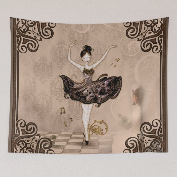 Item preview, The Ballerina of Sounds, Elegance in Black and Gold. designed and sold by nicky2342.