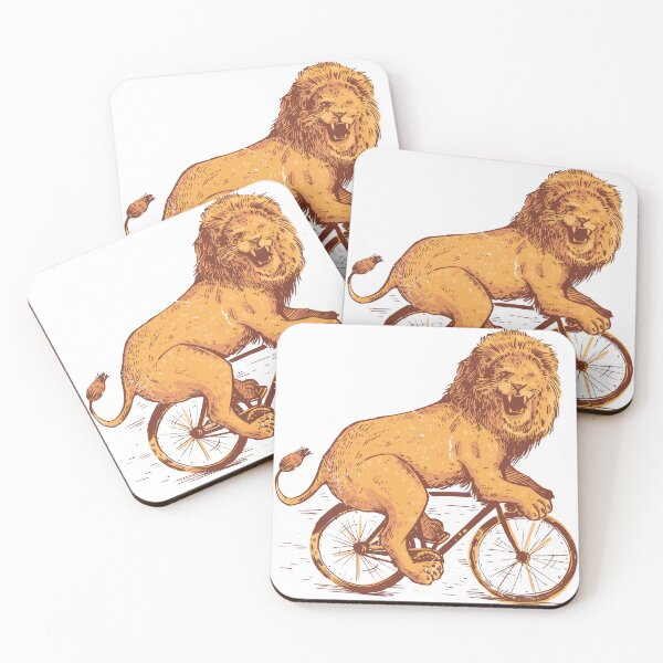 Item preview, Lion Riding a Bicycle  designed and sold by TurtleDojo.