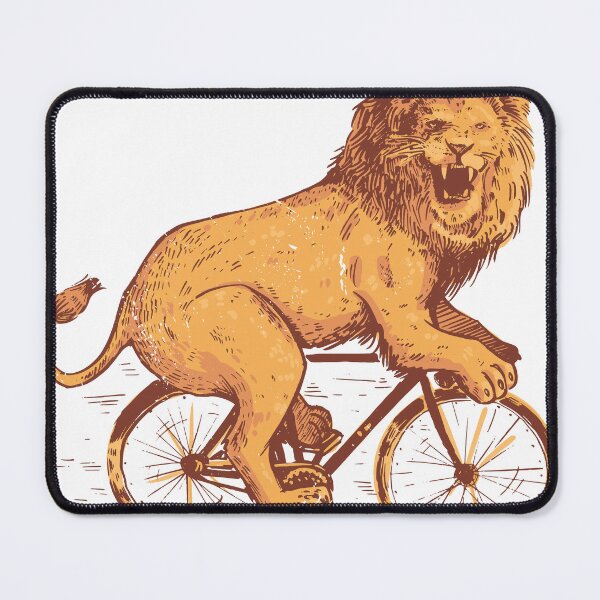 Item preview, Lion Riding a Bicycle designed and sold by TurtleDojo.
