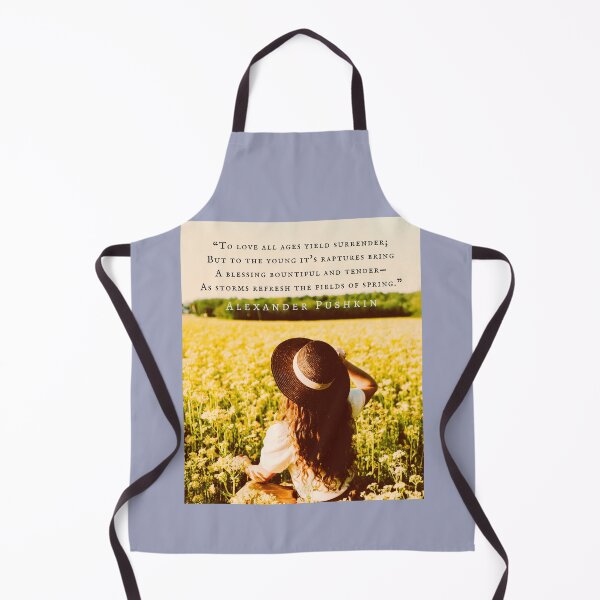 Item preview, Alexander Pushkin quote: “To love all ages yield surrender; But to the young it's raptures bring A blessing bountiful and tender— As storms refresh the fields of spring.” designed and sold by artbleed.