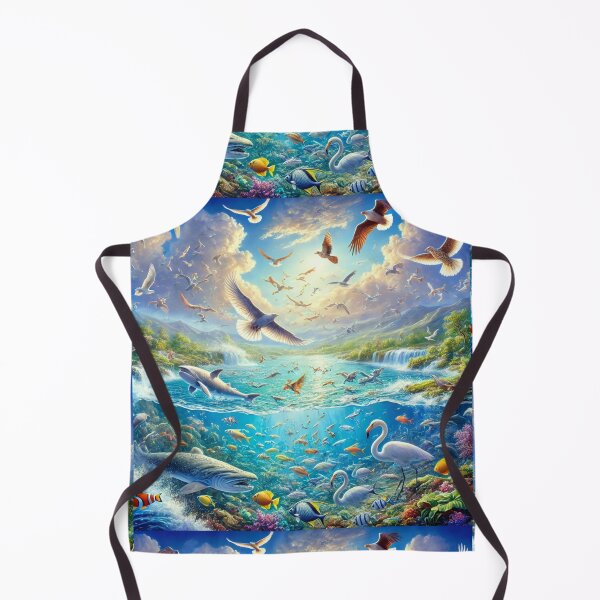 Item preview, "Let the Waters Bring Forth Life" – The Birth of Sea and Sky Creatures Verse: Genesis 1:20 (KJV) designed and sold by Meta2Physical.