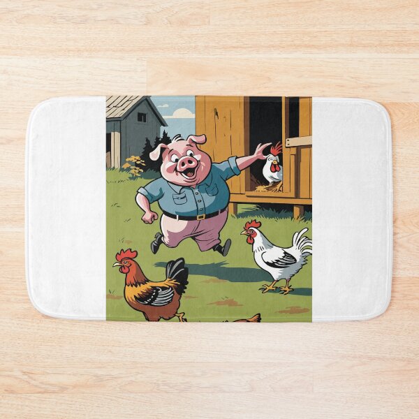 Item preview, The mischievous pig and the chicken's commotion. designed and sold by Whose-sweat.