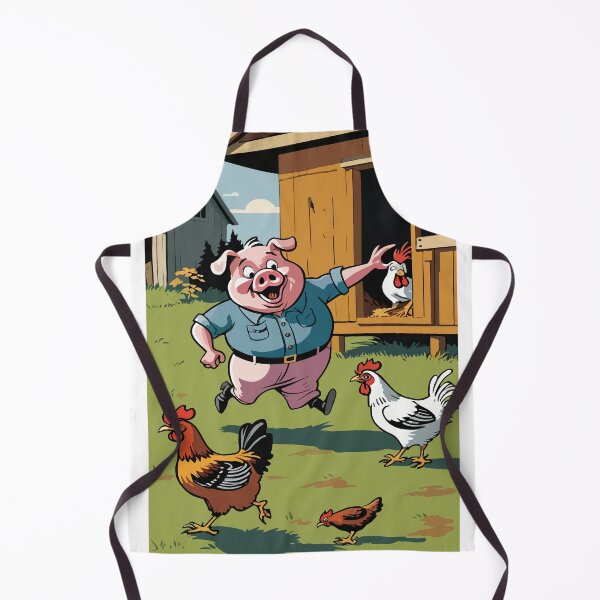 Item preview, The mischievous pig and the chicken's commotion. designed and sold by Whose-sweat.