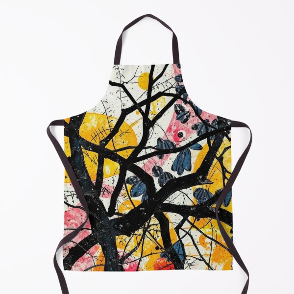 Item preview, abstract japanese art depicing tree branches and leaves on canvas designed and sold by optimusprime39.