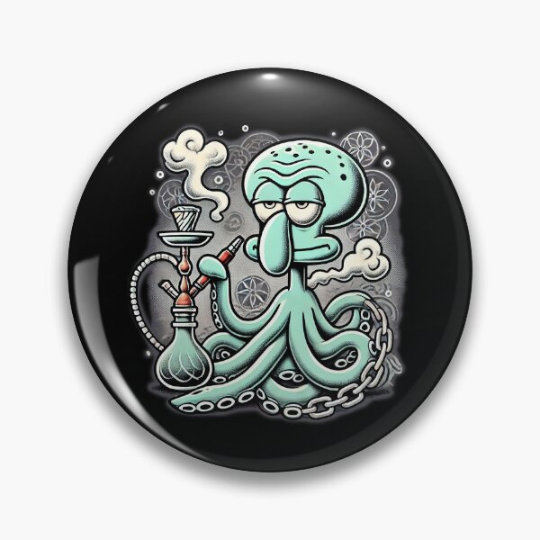 Item preview, Squidward Tentacles Smoking hookah designed and sold by q10mark.