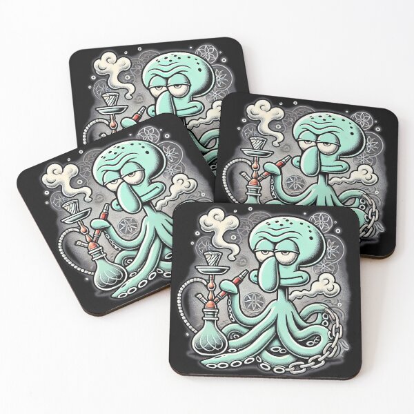 Item preview, Squidward Tentacles Smoking hookah designed and sold by q10mark.