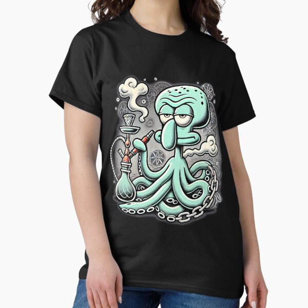 Item preview, Squidward Tentacles Smoking hookah designed and sold by q10mark.