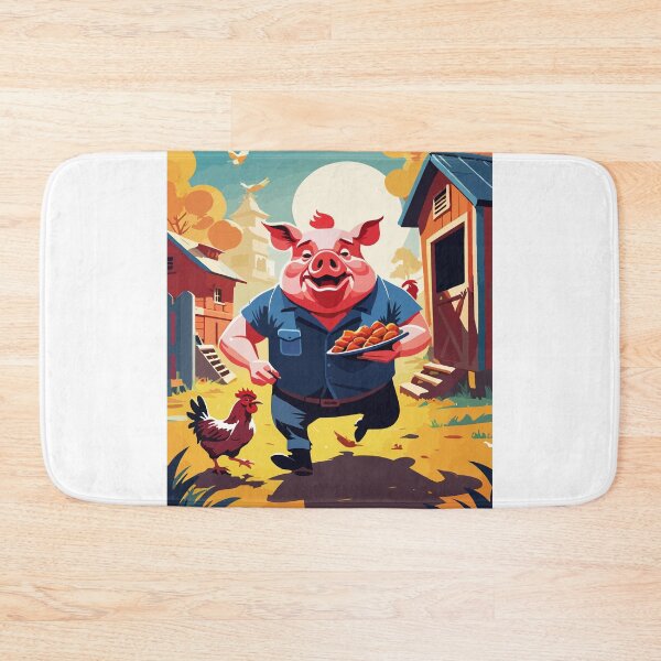 Item preview, The mischievous pig and the chicken's commotion. designed and sold by Whose-sweat.