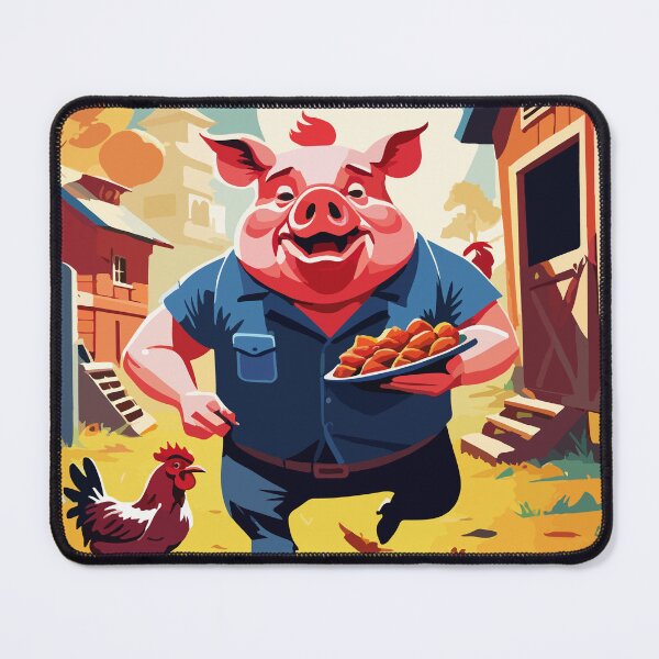 Item preview, The mischievous pig and the chicken's commotion. designed and sold by Whose-sweat.