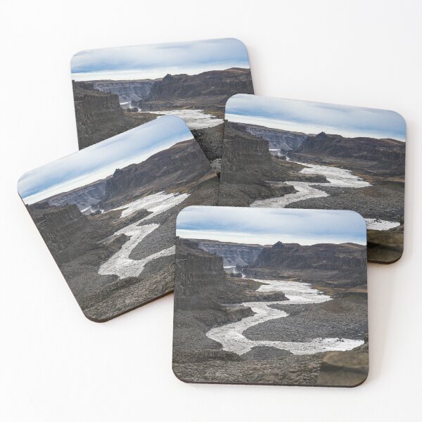 Item preview, Gorge below the Dettifoss waterfall in Iceland with the Jökulsá á Fjöllum river designed and sold by Sonja Birkelbach.