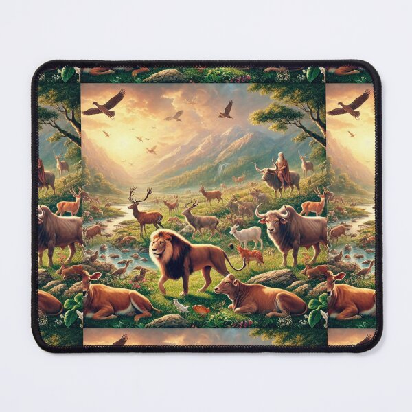 Item preview, "Let the Earth Bring Forth Living Creatures" – The Birth of Land Animals Verse: Genesis 1:24 (KJV) designed and sold by Meta2Physical.