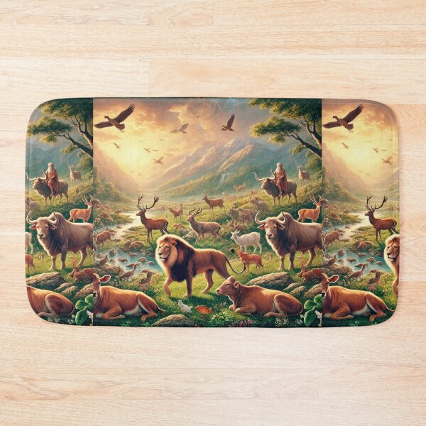 Item preview, "Let the Earth Bring Forth Living Creatures" – The Birth of Land Animals Verse: Genesis 1:24 (KJV) designed and sold by Meta2Physical.