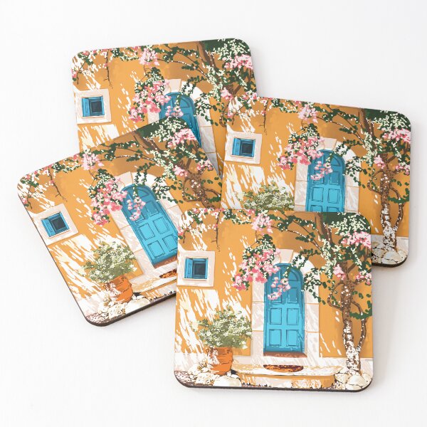 Item preview, Oh The Places You Will Go | Spanish Bougainvillea Villa architecture Buildings | Boho Summer Travel designed and sold by 83oranges.com.