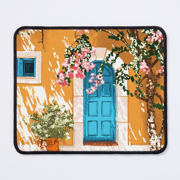 Item preview, Oh The Places You Will Go | Spanish Bougainvillea Villa architecture Buildings | Boho Summer Travel designed and sold by 83oranges.com.