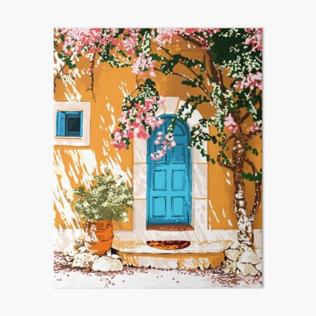 Artikel-Vorschau von Oh, die Orte, an die du gehen wirst | Spanische Bougainvillea-Villa-Architektur Gebäude | Boho-Sommerreise, designt und verkauft von 83oranges.