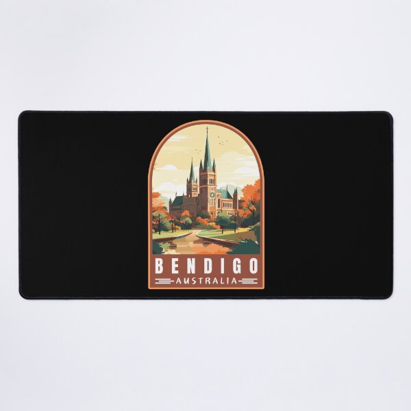 Item preview, Bendigo in Victoria Australia Art Travel Emblem designed and sold by MaateoDesign.