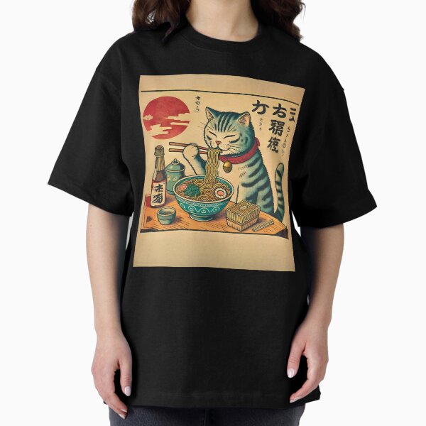 Item preview, Funny Ramen Cat Retro Vintage Japanese Cute Anime Ramen Cat, Retro Ramen Cat Noodle Cat  designed and sold by CuzItsFunny.