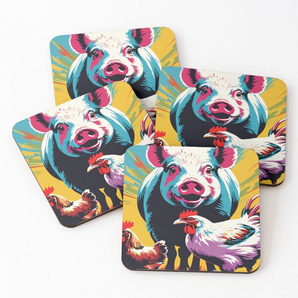 Item preview, The mischievous pig and the chicken's commotion. designed and sold by Whose-sweat.