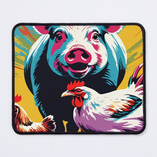 Item preview, The mischievous pig and the chicken's commotion. designed and sold by Whose-sweat.