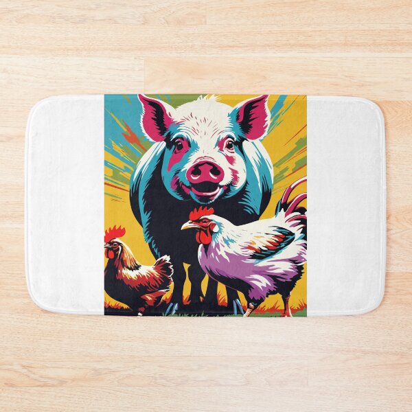 Item preview, The mischievous pig and the chicken's commotion. designed and sold by Whose-sweat.