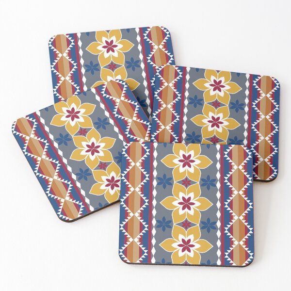 Item preview, Flower with native American pattern designed and sold by RIYA SIRI.