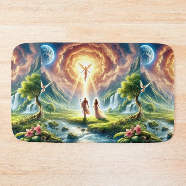 Item preview, "So God Created Man in His Own Image" – The Divine Creation of Humanity Verse: Genesis 1:27 (KJV) designed and sold by Meta2Physical.