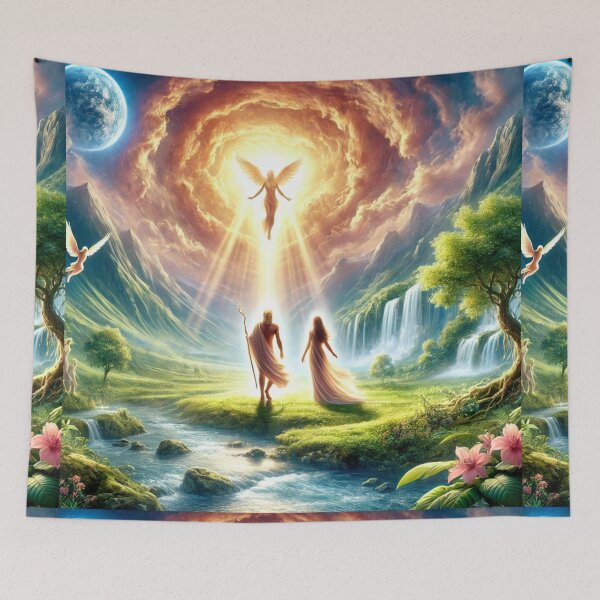Item preview, "So God Created Man in His Own Image" – The Divine Creation of Humanity Verse: Genesis 1:27 (KJV) designed and sold by Meta2Physical.