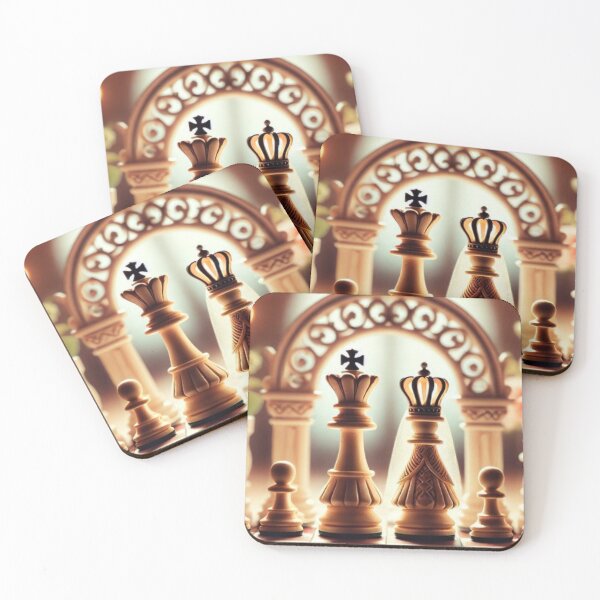 Item preview, King and Queen Chess Wedding designed and sold by BackgroundND.