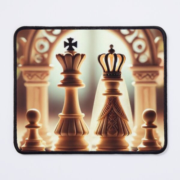 Item preview, King and Queen Chess Wedding designed and sold by BackgroundND.