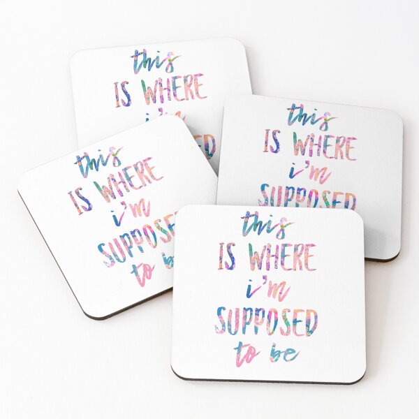Item preview, I’m where I’m supposed to be - Pink designed and sold by Stickers by @molllyclare.
