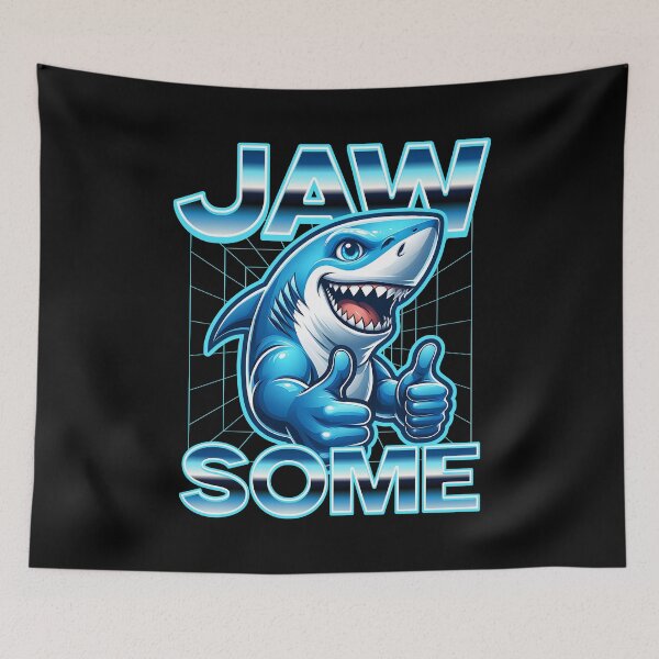 Item preview, Jawsome Cartoon Shark Thumbs Up Retro Design designed and sold by SpecialtiesShop.