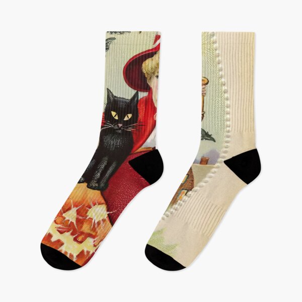 Item preview, Vintage Halloween Witch and Black Cat designed and sold by CASturgill.