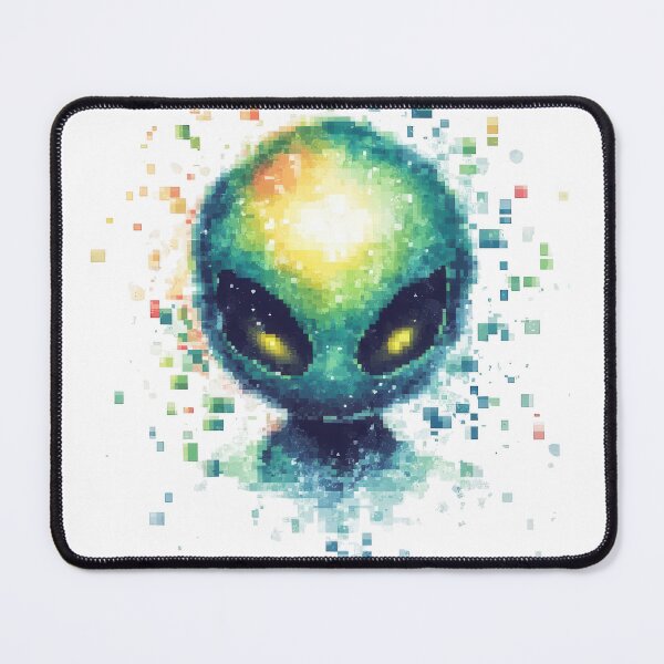 Item preview, A colorful alien figure with large eyes and a glowing head. designed and sold by DedeeArtthai.