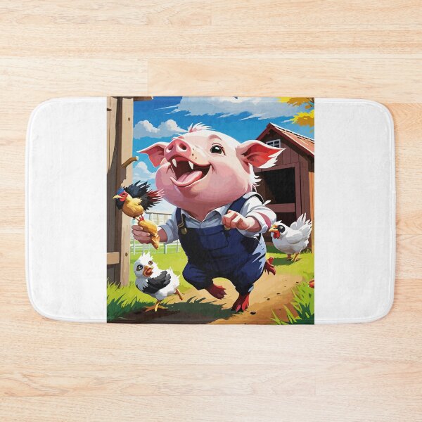 Item preview, The mischievous pig and the chicken's commotion. designed and sold by Whose-sweat.