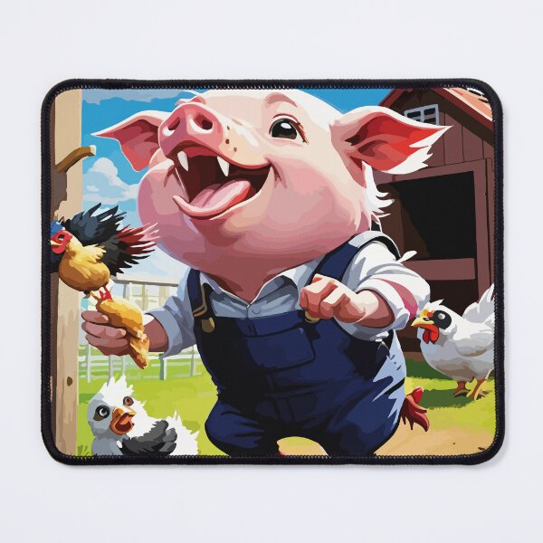 Item preview, The mischievous pig and the chicken's commotion. designed and sold by Whose-sweat.