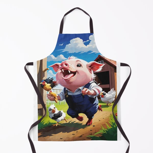 Item preview, The mischievous pig and the chicken's commotion. designed and sold by Whose-sweat.