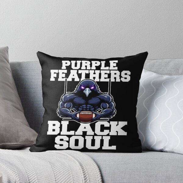 Artikelvorschau, LILA FEDERN SCHWARZE SEELE - FUSSBALL RAVENS GESCHENK entworfen und verkauft von KEF Custom.
