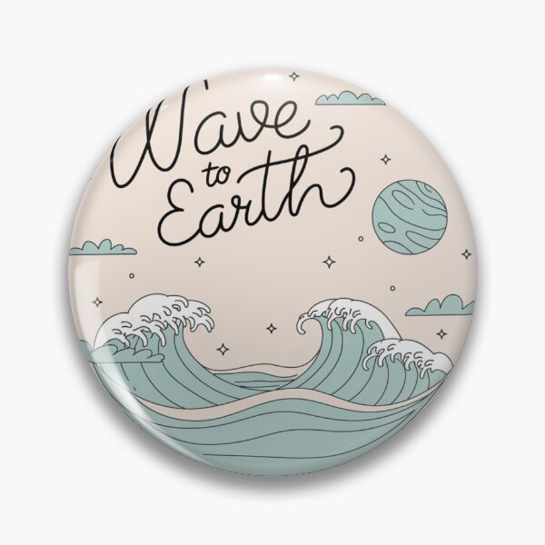 Item preview,  "Wave to Earth - Minimalist Dreamy Ocean & Planet Design" designed and sold by Ssimplicity1.