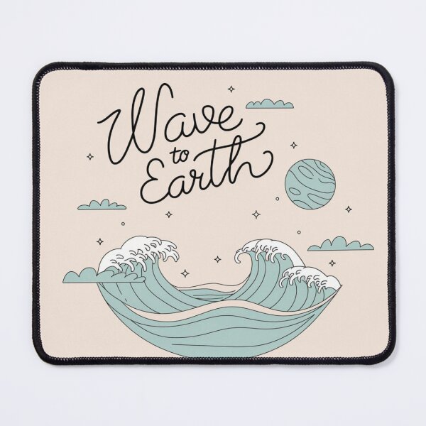 Item preview, "Wave to Earth - Minimalist Dreamy Ocean & Planet Design" designed and sold by Ssimplicity1.
