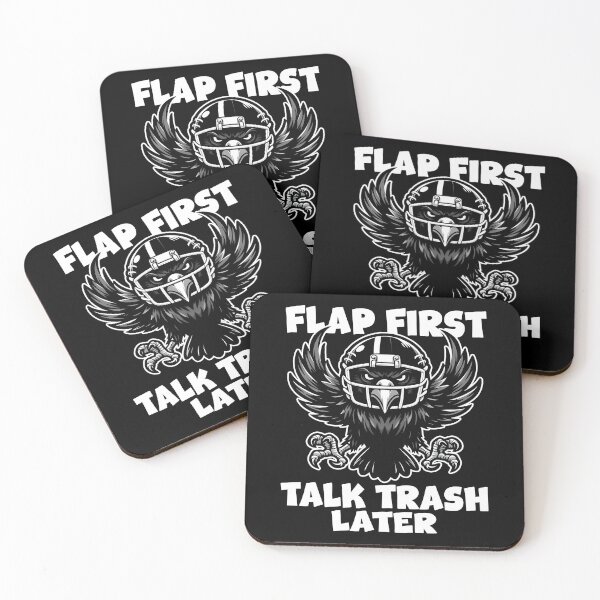 Artikelvorschau, ERST FLAP, SPÄTER MÜLL REDEN - FOOTBALL RAVENS GESCHENK entworfen und verkauft von KEF Custom.
