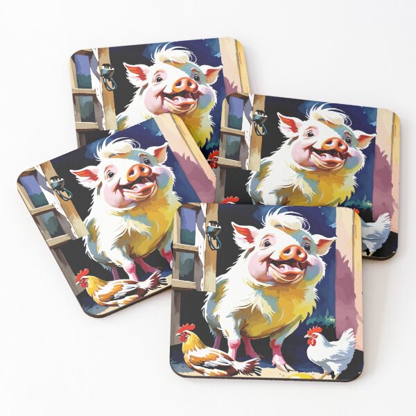 Item preview, The mischievous pig and the chicken's commotion. designed and sold by Whose-sweat.