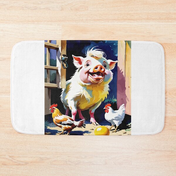 Item preview, The mischievous pig and the chicken's commotion. designed and sold by Whose-sweat.