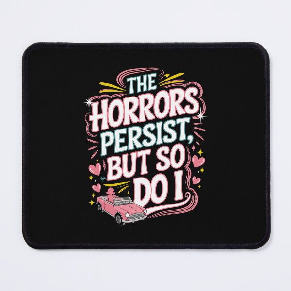 Item preview, The Horrors Persist - Funny Pink Meme designed and sold by skiprender.