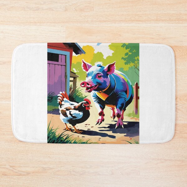 Item preview, The mischievous pig and the chicken's commotion. designed and sold by Whose-sweat.