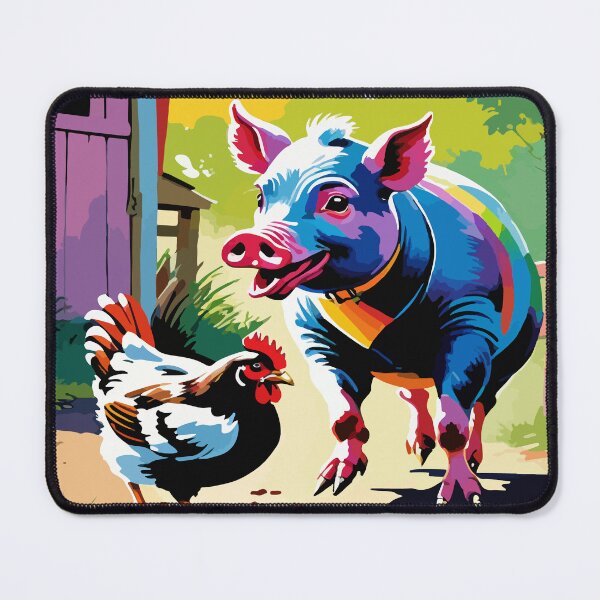Item preview, The mischievous pig and the chicken's commotion. designed and sold by Whose-sweat.