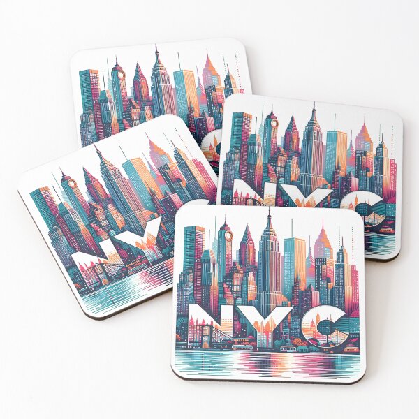 Artikelvorschau, Skyline von New York, Skyline der USA, Oberlichter entworfen und verkauft von TrueArtVibes.