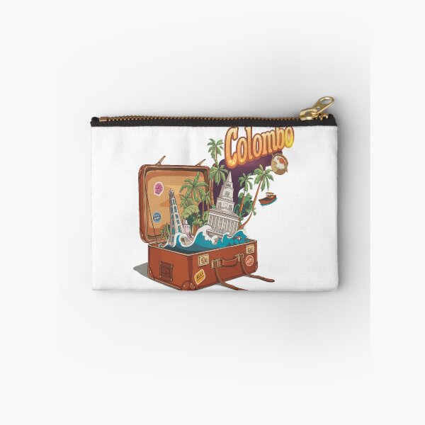 Item preview, colombo sri lanka ceylon - "Colombo Adventure Suitcase – Retro Cartoon Travel " designed and sold by stickercuffs.