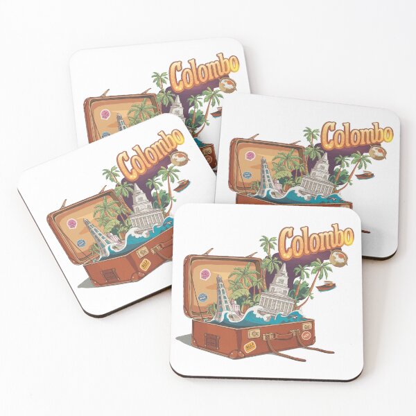 Item preview, colombo sri lanka ceylon - "Colombo Adventure Suitcase – Retro Cartoon Travel " designed and sold by stickercuffs.